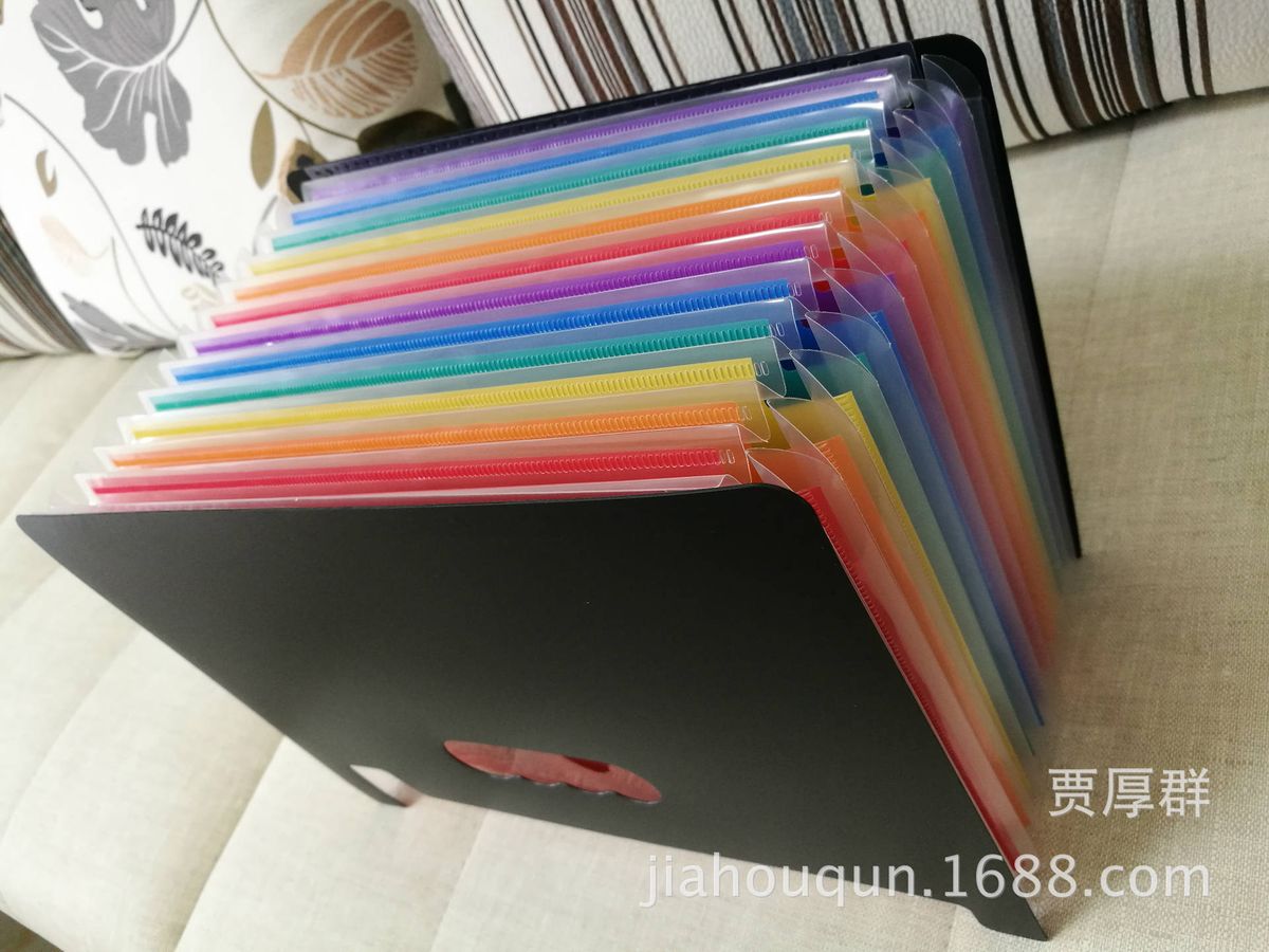 12-layer Color Organ Bag Student Test Paper Classification