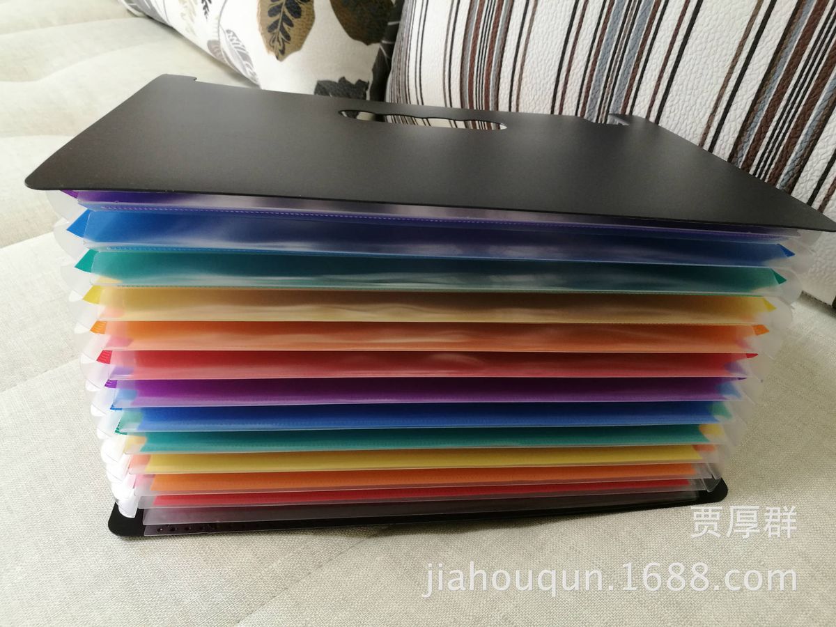12-layer Color Organ Bag Student Test Paper Classification