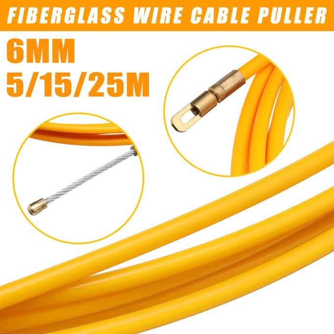 5/15/25m 6mm Guide Device Fiberglass Electric Cable Push Pul