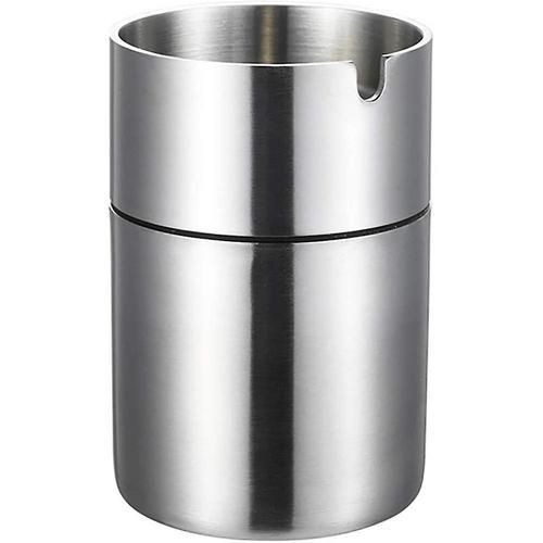 Stainless Steel Ashtray Cigarette Ashtray Outdoor Windproof Ashtray  Car Ashtrays Ash Tray For Garden Office Household