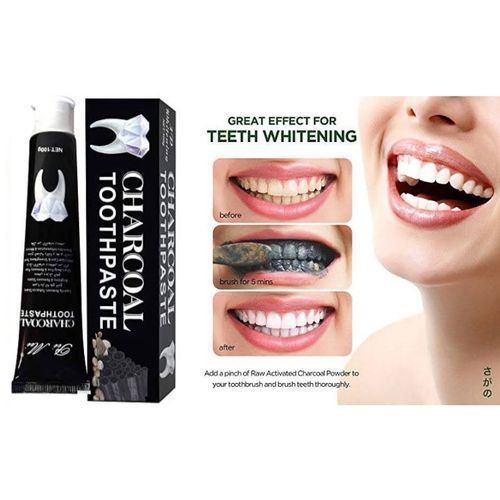 3D Whitening Natural Herbal Vegan Charcoal Toothpaste