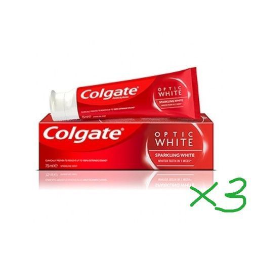 Optic White Advanced Whiteing Toothpaste -: 3pcs