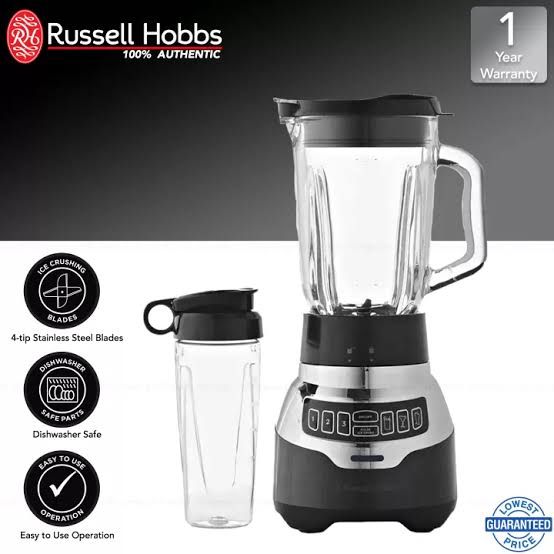 3 Speed Soft Button Touch Power Crush Electric Blender