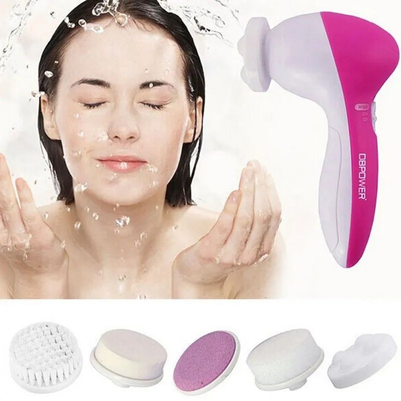 5 In 1 Waterproof Facial Cleaner Face Cleansing Brus