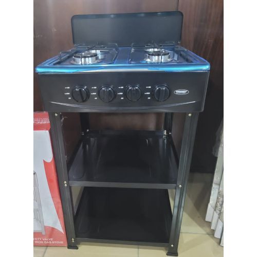 4 Burner 2 Layer  Stand /Shelf Gas Cooker With Cover