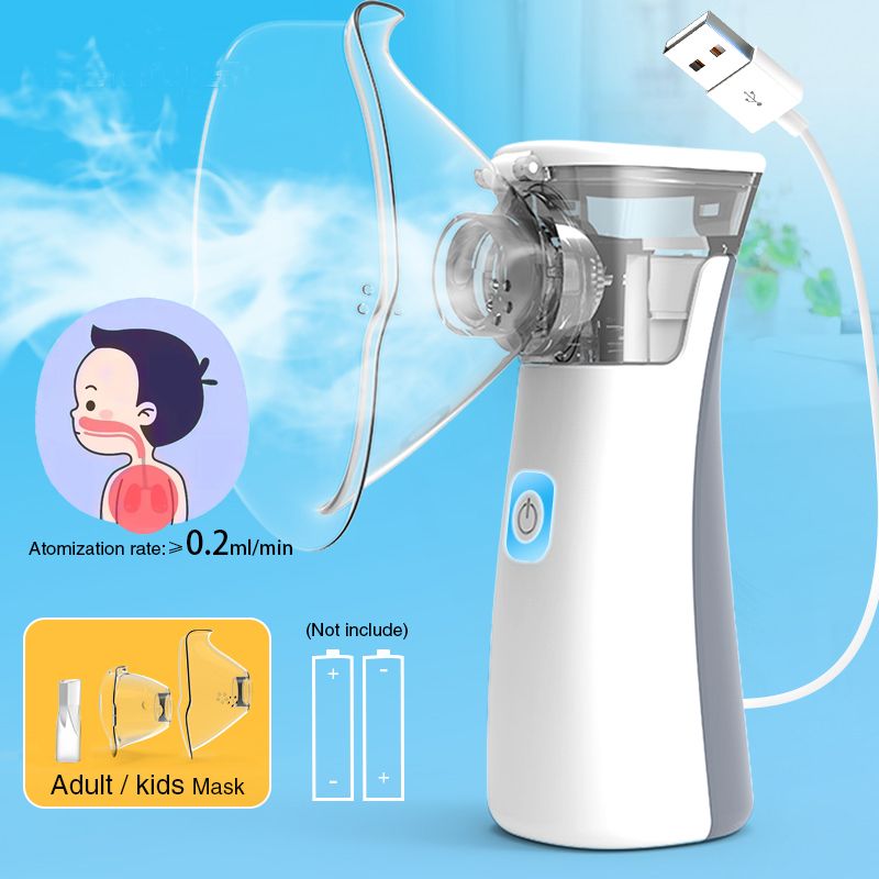 Mini Medical Portable Oxygen Inhaler Sprayer Mini Quiet Handheld Mesh Nebulizer Machine