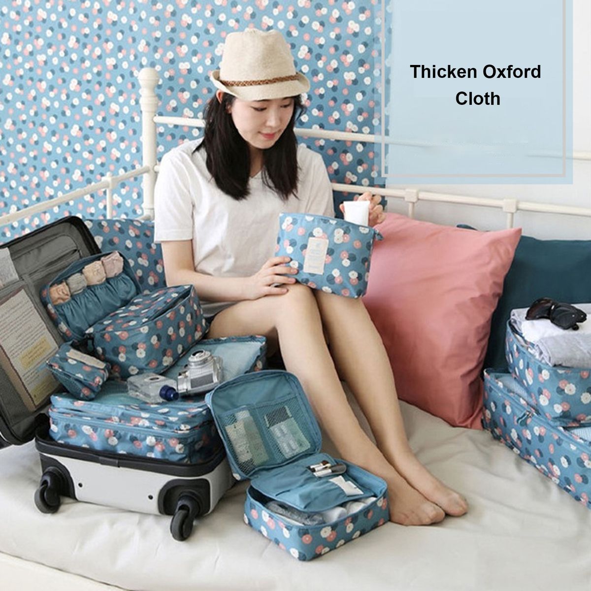 Travel Wash Cosmetic Bag Multifunctional Waterproof Foldable