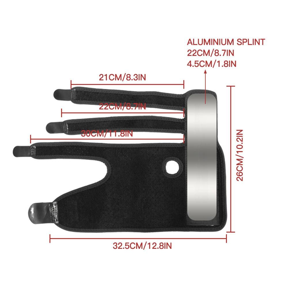 Finger Guards with Removable Splint Finger Support Brace Two or Three Fingers Stabilizer Adjustable Full Finger or Hand Brace for Home Work Sleep Pain Relief Right Hand