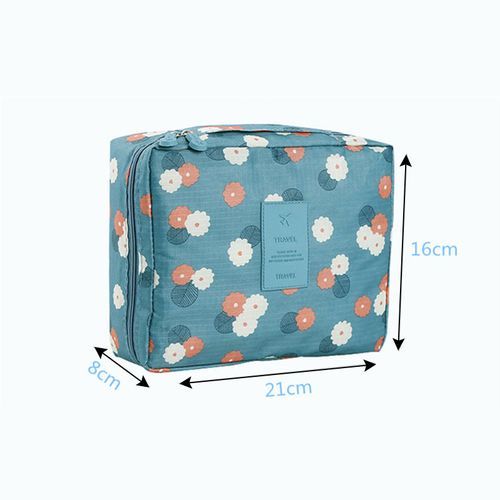 Cosmetic Storage Bag Travel Bag Make Up Organizer-- Blue