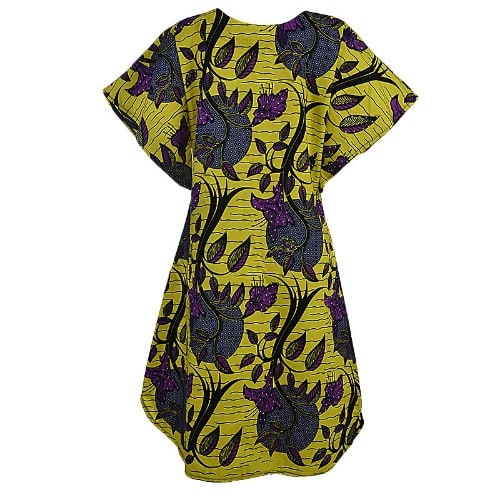 Short Kaftan Dress with Chord Lace