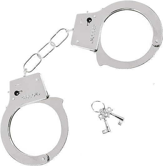 Metal Handcuffs For Police Role Play Costume Kinky Sex
