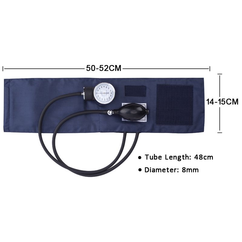 Manual Blood Pressure Monitor Diastolic Medical Doctor Stethoscope Aneroid BP Adult Sphygmomanometer Cuff Home Health Monitor