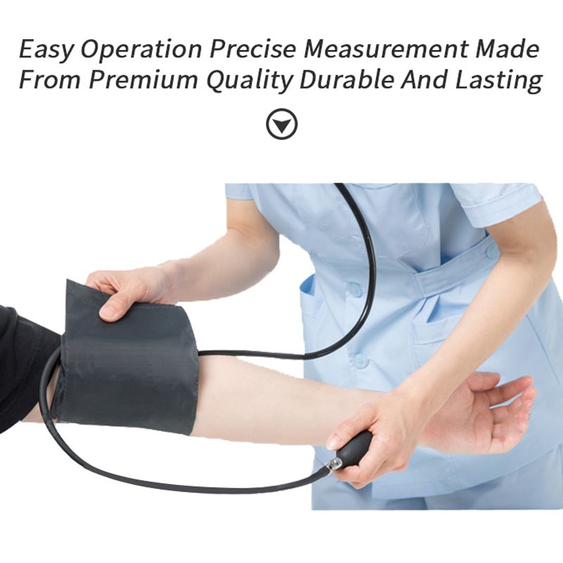Manual Blood Pressure Monitor Diastolic Medical Doctor Stethoscope Aneroid BP Adult Sphygmomanometer Cuff Home Health Monitor
