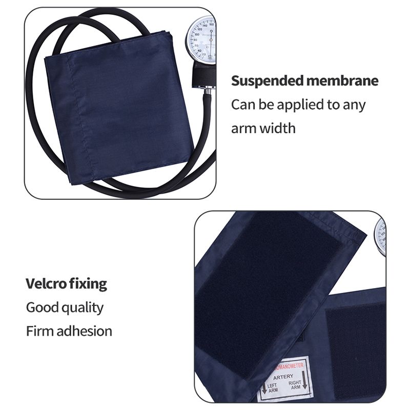 Manual Blood Pressure Monitor Diastolic Medical Doctor Stethoscope Aneroid BP Adult Sphygmomanometer Cuff Home Health Monitor