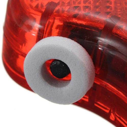 1 Pet Dog Cat Bone Shape LED Blink Flashing Safety Light Tag Collar Red Key Ring