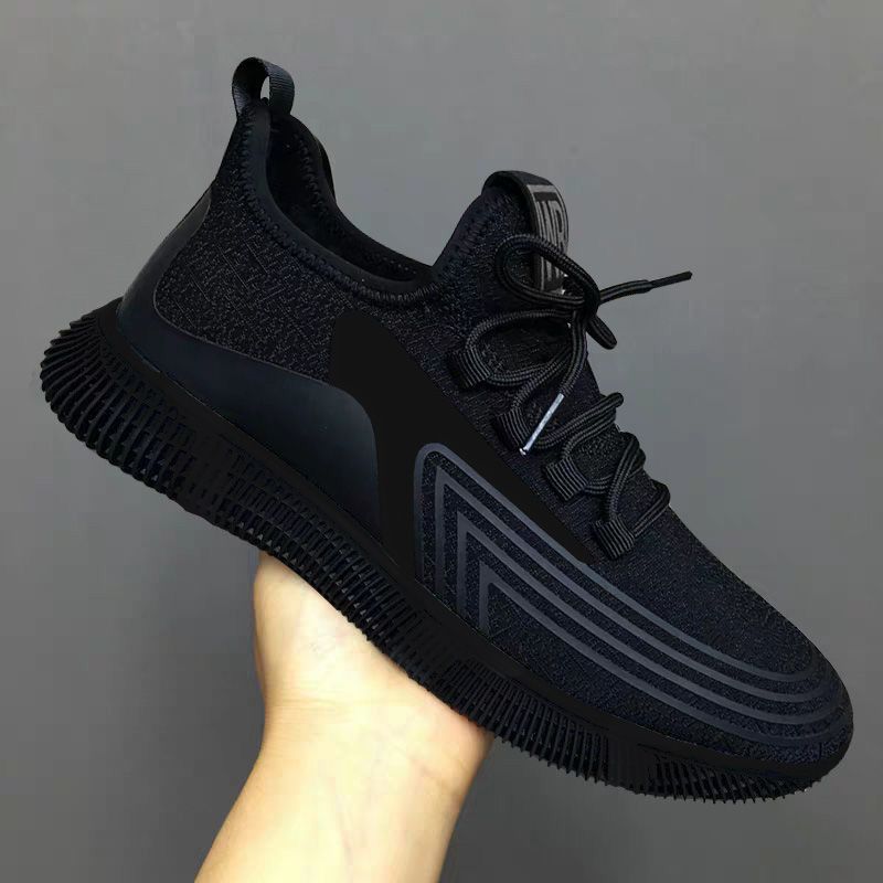 2023 Men's  Simple Sneakers - Casual Warrior Shoes - Black