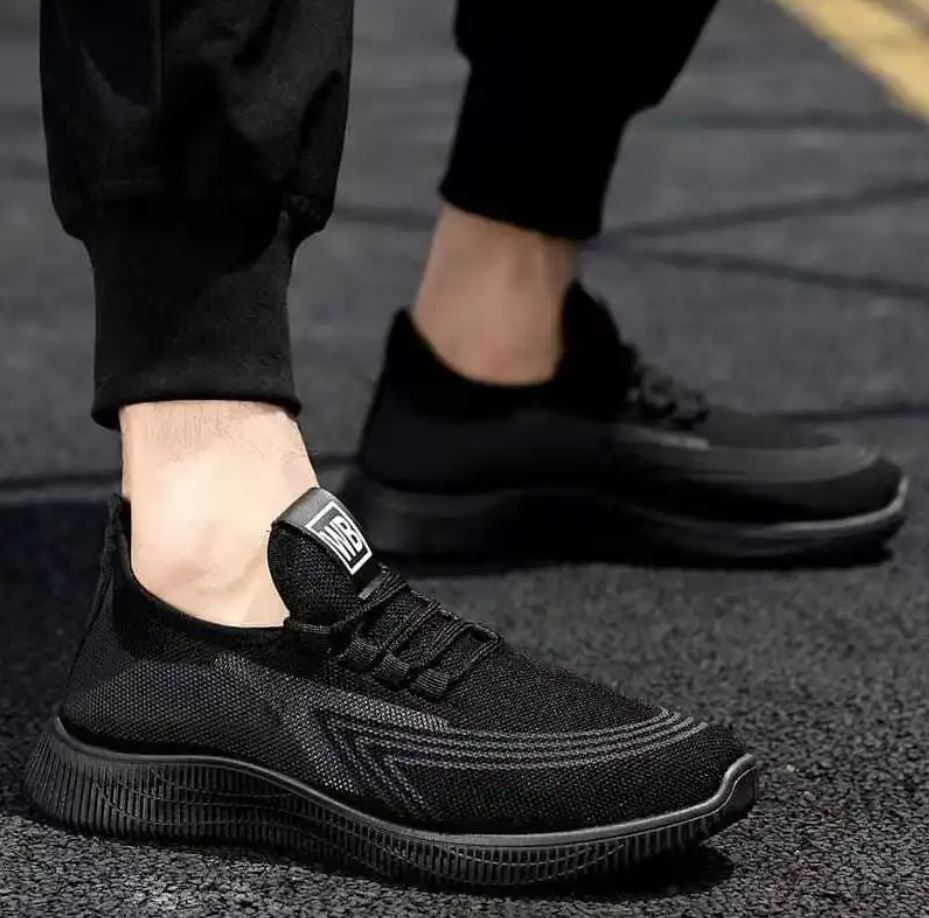 2023 Men's  Simple Sneakers - Casual Warrior Shoes - Black
