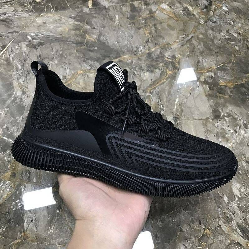 2023 Men's  Simple Sneakers - Casual Warrior Shoes - Black