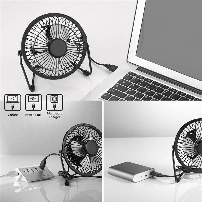 NEW-2.5W 5V Solar Powered Panel Iron Fan For Home Office