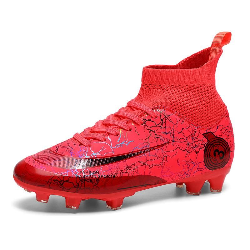 Men Soccer Shoes AG High Ankle Football Boots Men Sneakers