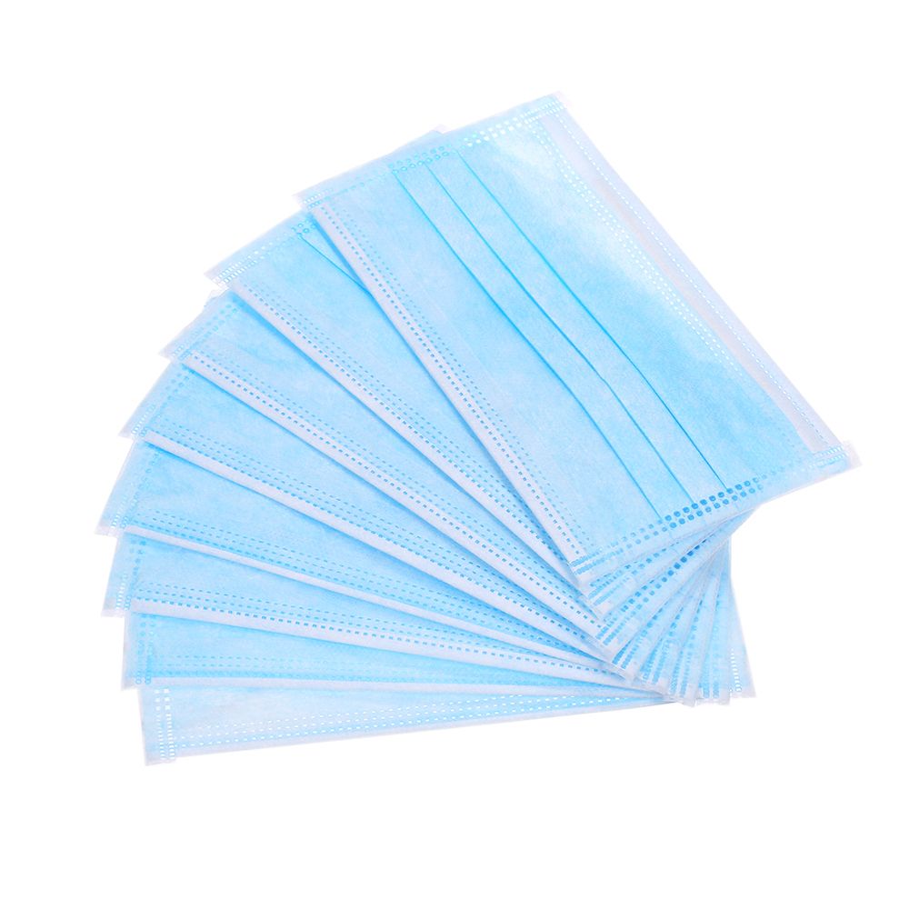 50PCS Face Mask Disposable Stop PM2.5 Particle Face Cover