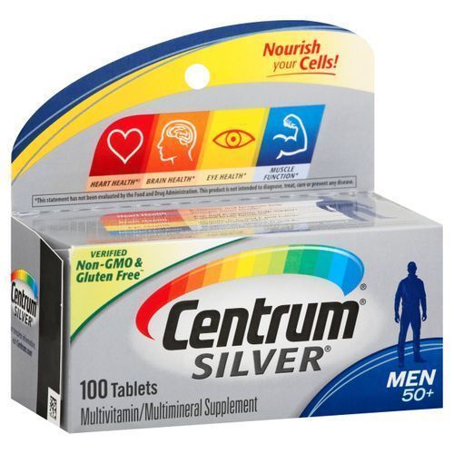 Silver Multivitamin/mineral Supplement For Men 50+, 100 Tabs
