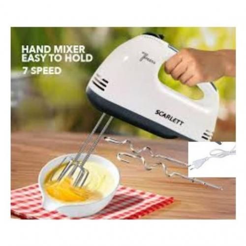 7 Speed Electric Hand Mixer Whisk Egg Beater Cake Baking