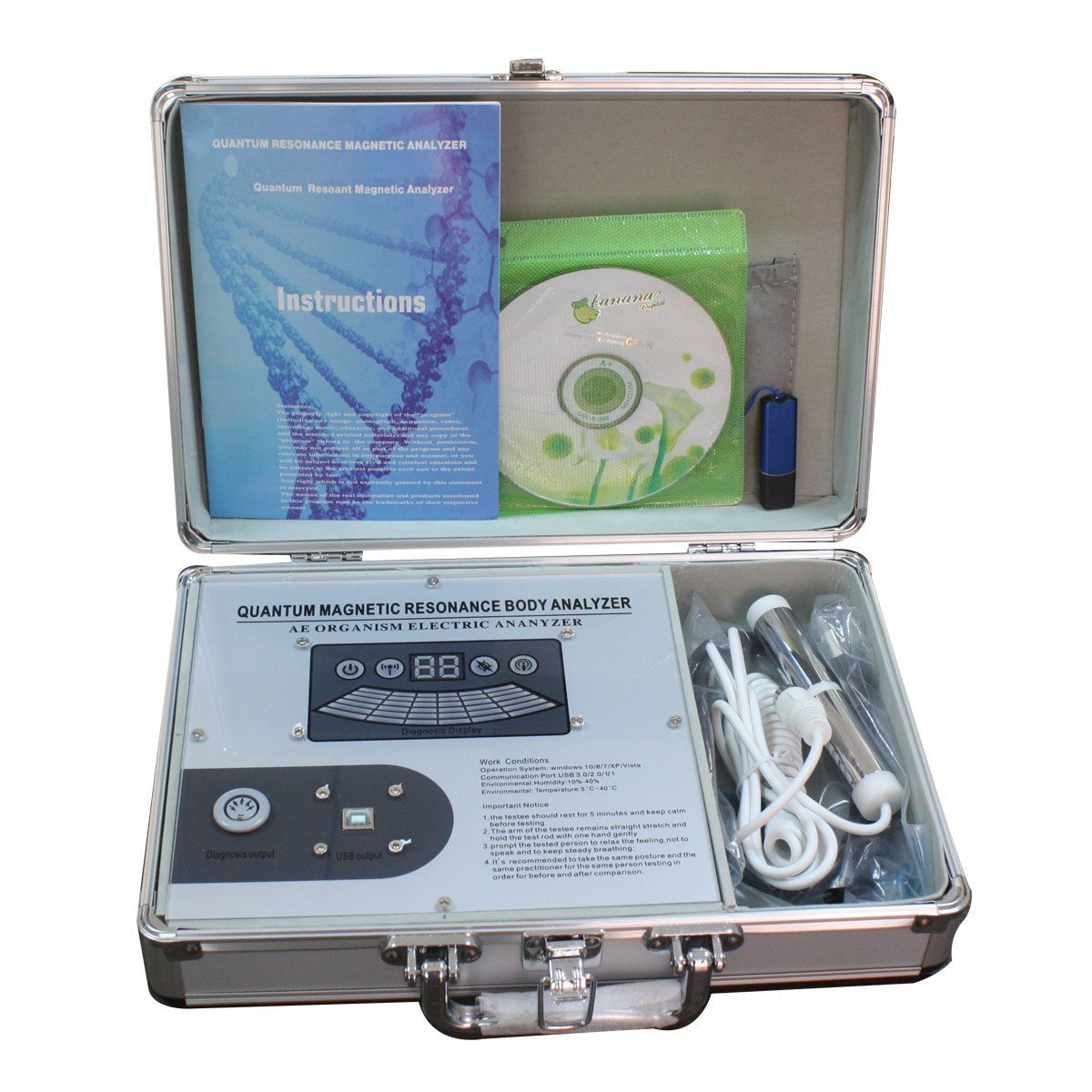 Health Quantum Weak Magnetic Resonance Body Analyzer Machine