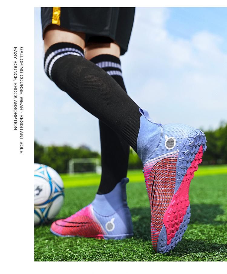 Men Soccer Shoes High Ankle Football Boots Men Sneakers