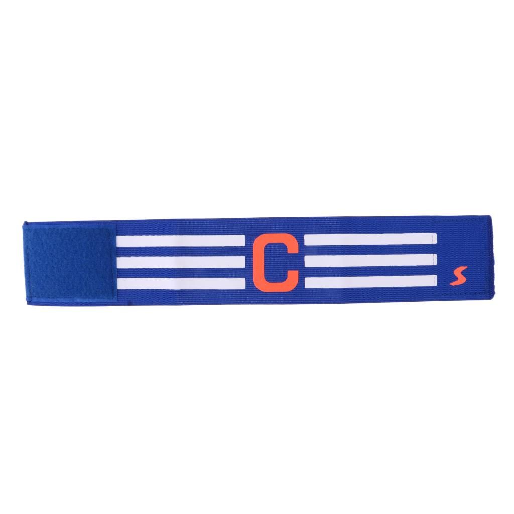 CAPTAIN'S ARM BAND Football Soccer Sports Nylon Armband #2 Blue