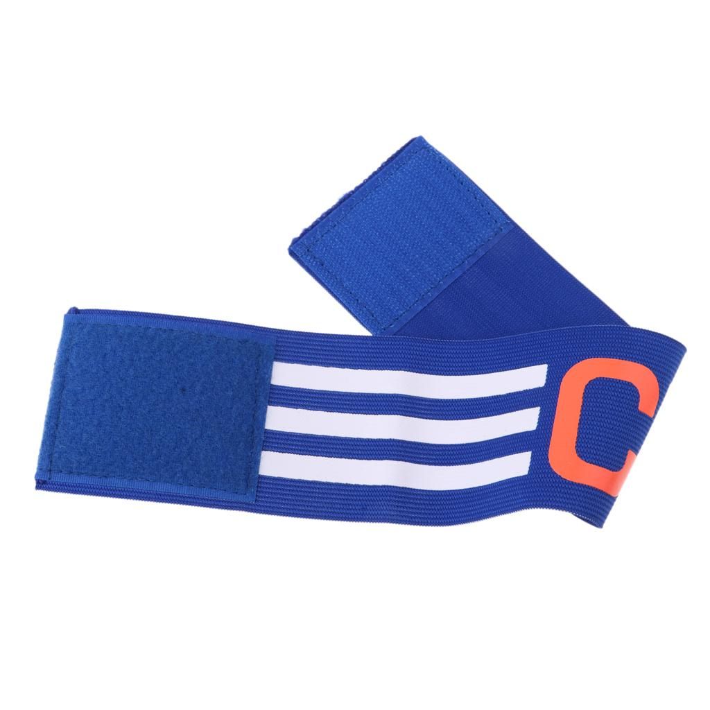 CAPTAIN'S ARM BAND Football Soccer Sports Nylon Armband #2 Blue