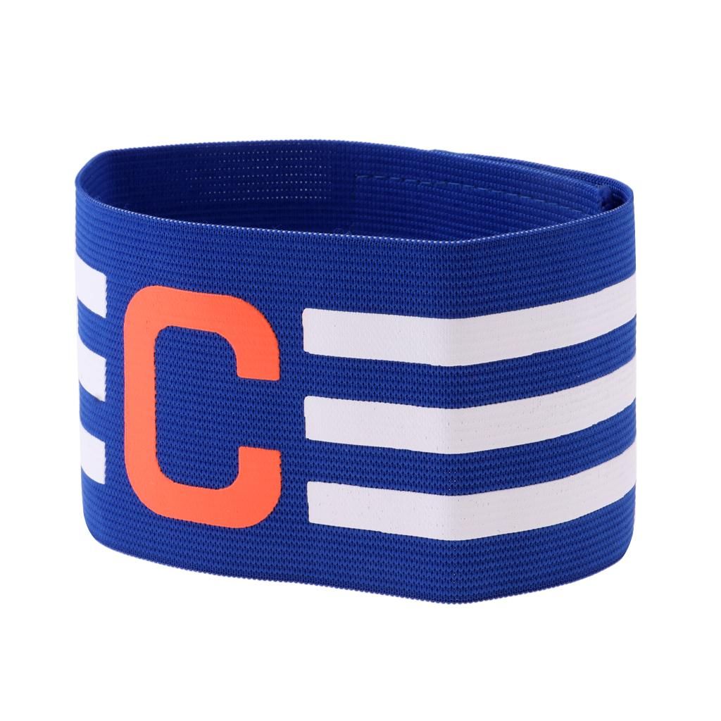 CAPTAIN'S ARM BAND Football Soccer Sports Nylon Armband #2 Blue