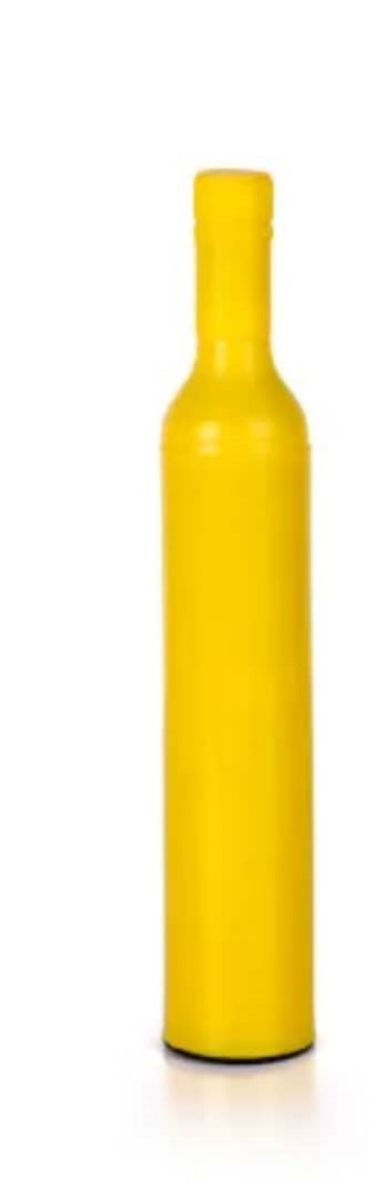 Wine Bottle Shape Umbrella -Yellow