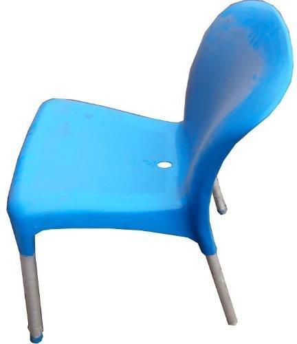 Plastic Armless Chair With Iron Legs-6 Sets