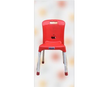 Plastic Armless Chair With Iron Legs-6 Sets