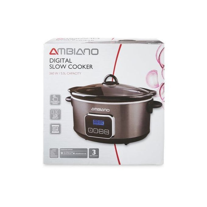 Digital Slow Cooker 260w/5.5L Capacity