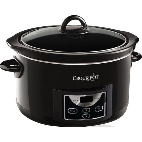 4.7L Gloss Black Digital Countdown Slow Cooker