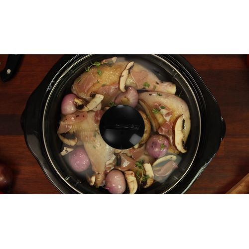 4.7L Gloss Black Digital Countdown Slow Cooker