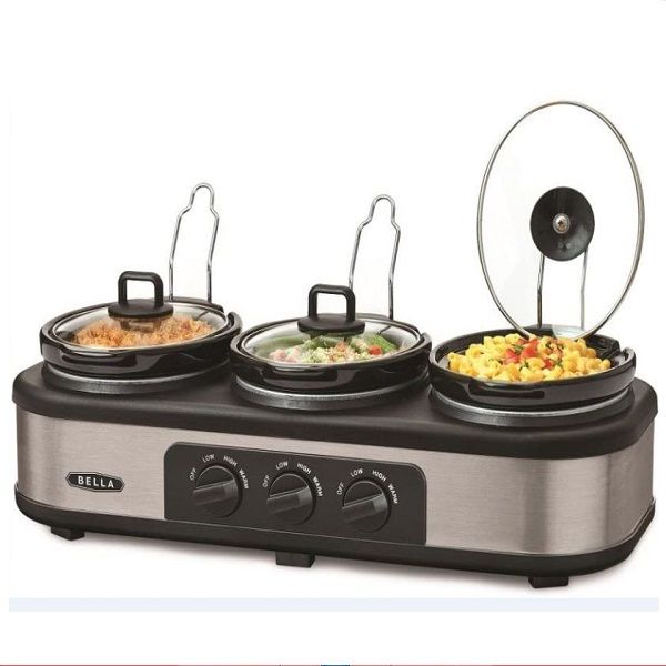 Triple Slow Cooker & Warming Station