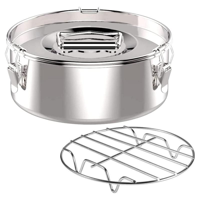 Flan Pan Flanera Mold Stainless Steel Flan Mold with Lid - Flan Maker for 6 Quart Pot