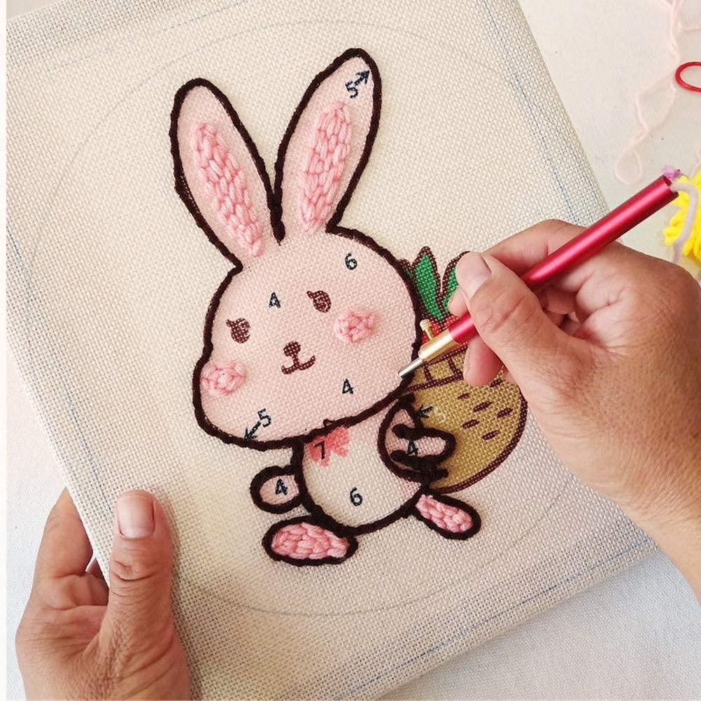 Punch Needle Cloth Fabric, Needlework Embroidery