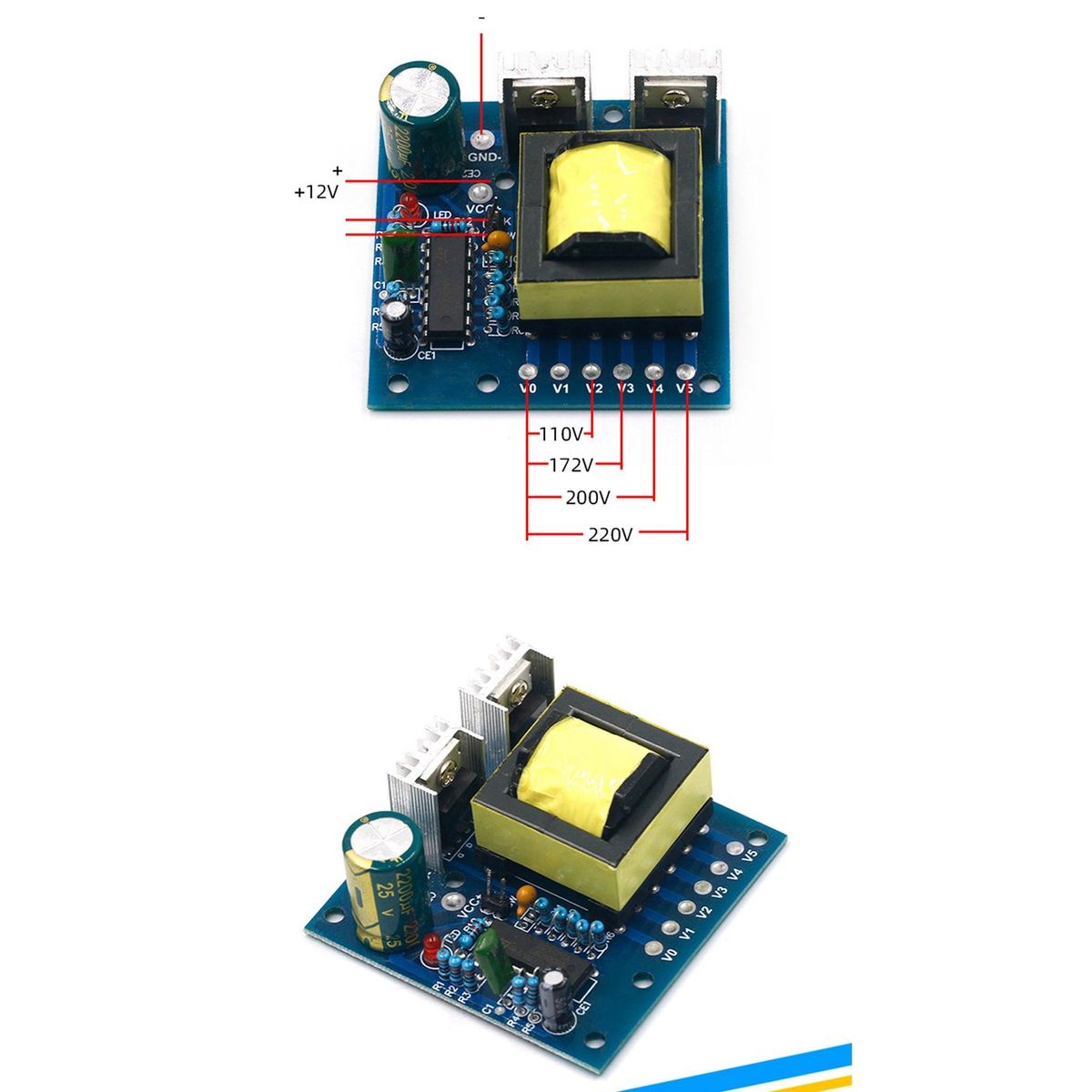 150W Car DC 12V to AC 110V 220V 20KHZ Power Inverter