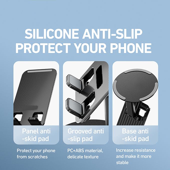 360 Rotation Foldable Lifting Phone Holder Pad Tablet Universal Mount  Desktop Stand Adjustable Aluminum Alloy Bracket