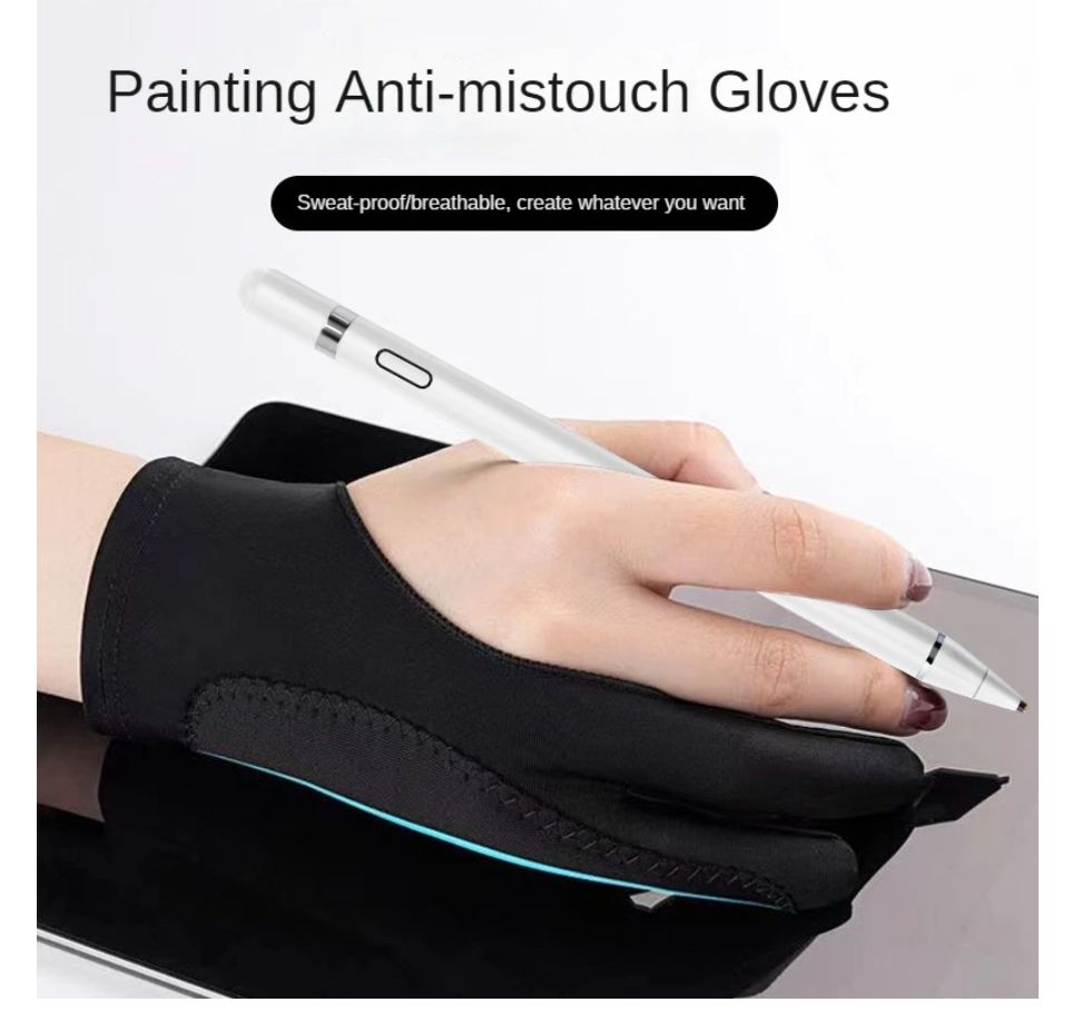 Anti-touch Two-Finger Hand Painting Glove - 1 Piece