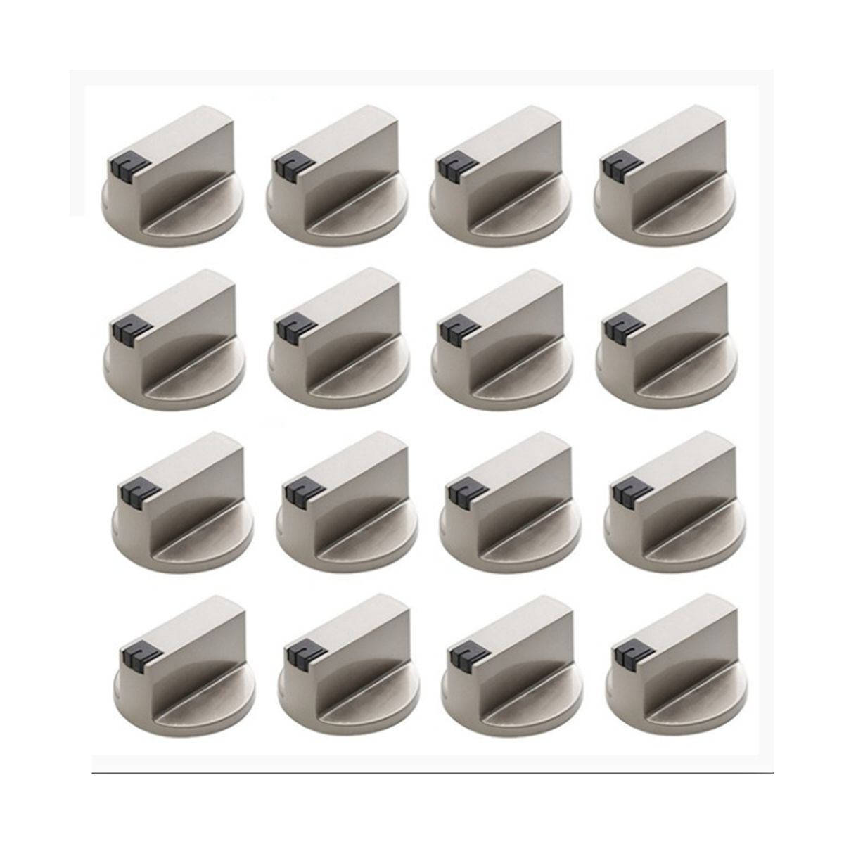 16Pcs Stove Handle, 6mm Zinc Alloy Control Knob Oven Switch