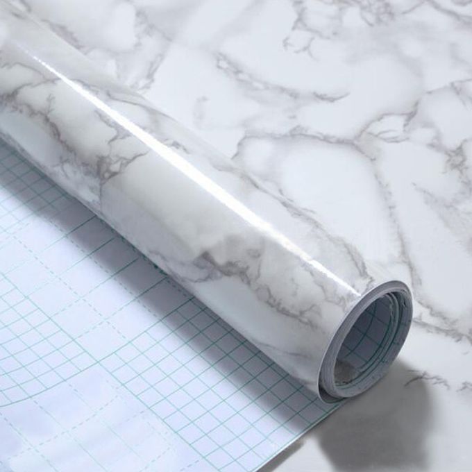 Marble Effect Self Adhesive Wall Paper Home Decoration
