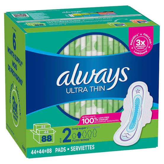 Ultra Thin Long Super Pads SIZE 2 (88 Count)