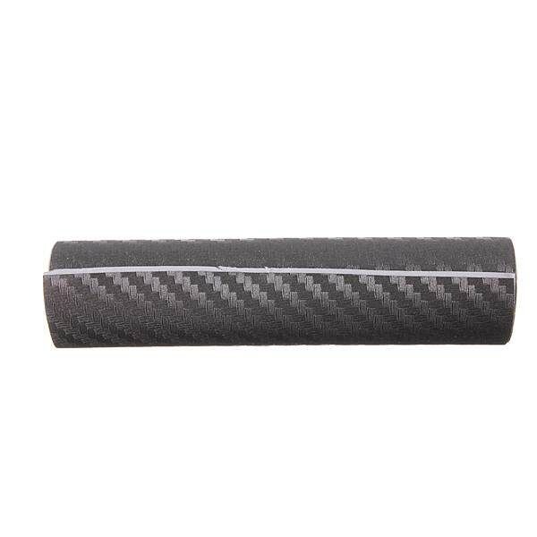 2 PCS 4"x8" 10x20cm 3D Carbon Fiber Vinyl Wrap Film Car Vehicle Sticker Sheet Roll (Gray)