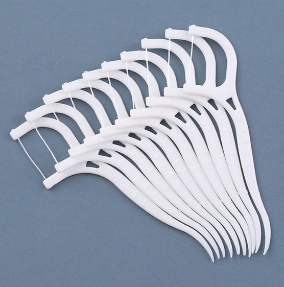 Dental Floss Toothpicks Teeth Stick Tooth Cleaning- 50pcs