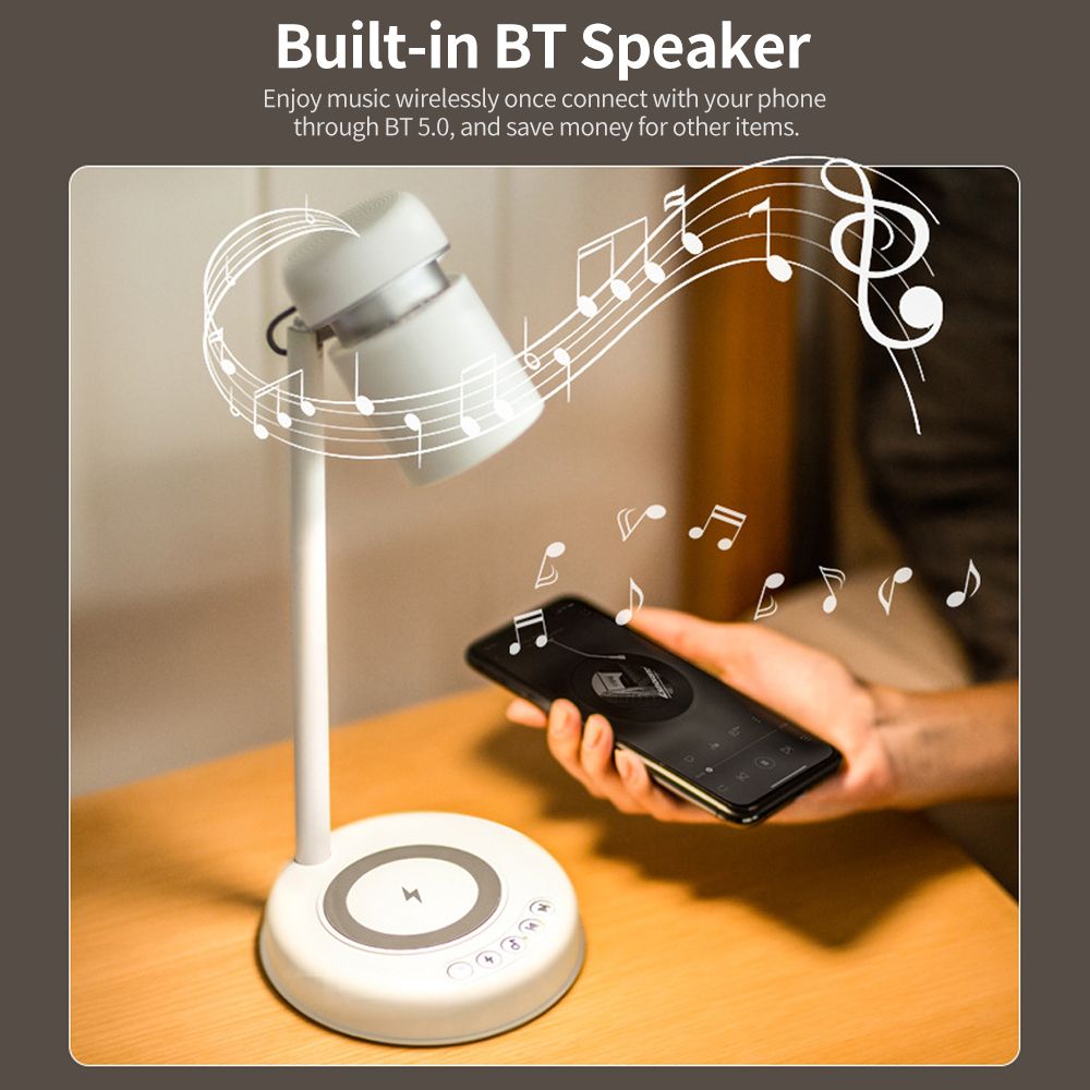 Desktop Lamp With BT 5.0 Speaker 1 Color Mode 4 Brightness